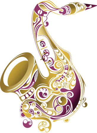 Saxophoneのイラスト素材