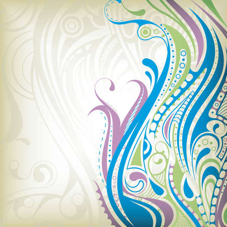 Abstract Curve Backgroundのイラスト素材
