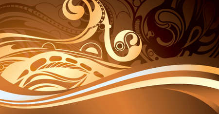 Abstract Curve Background 3のイラスト素材