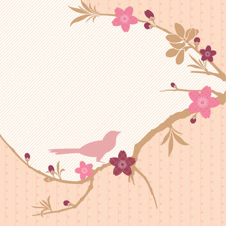 Blossom Birdのイラスト素材