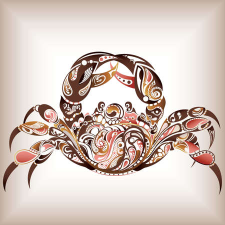 12 Constellations ------- Cancerのイラスト素材