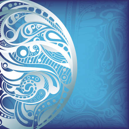 Abstract Water Surf and Foamのイラスト素材