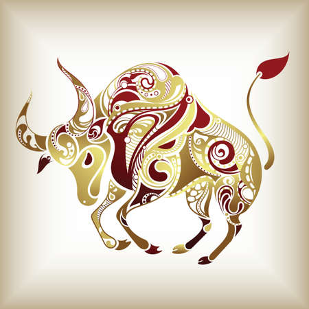 12 Constellations ------- Taurusのイラスト素材