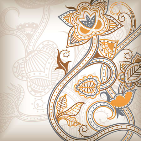 Abstract Floral Branchesのイラスト素材