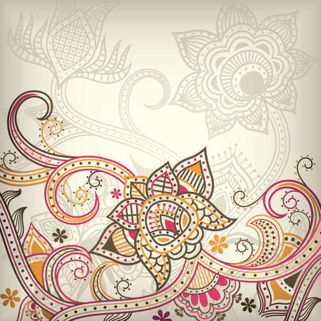 Abstract Floralのイラスト素材