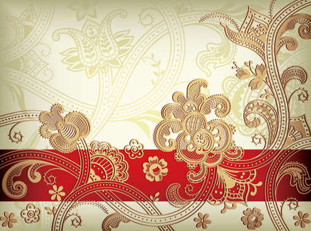 Abstract Floral Backgroundのイラスト素材