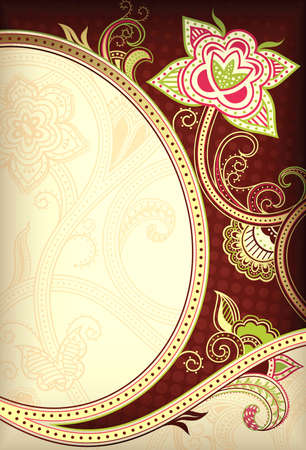 Abstract Floral Backgroundのイラスト素材