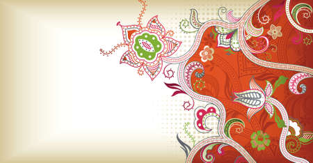 Abstract Floral Backgroundのイラスト素材