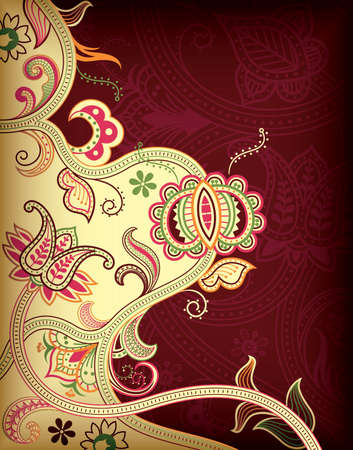 Abstract Floral Backgroundのイラスト素材