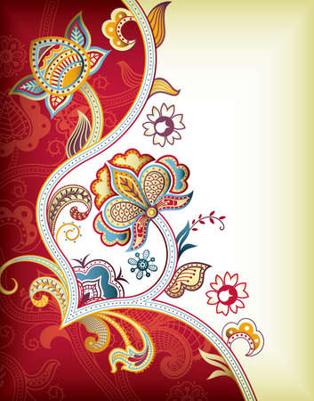 Abstract Floral Backgroundのイラスト素材