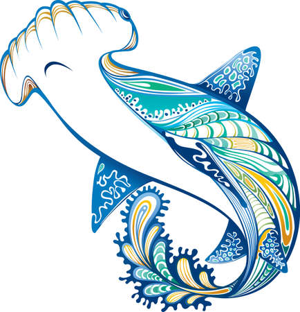 Abstract Animal  Sharkのイラスト素材