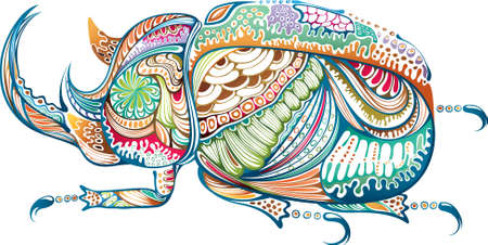 Abstract Animal Beetleのイラスト素材