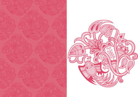Seamless Floral Pattern 1のイラスト素材