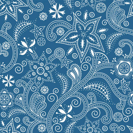 Seamless Floral Pattern 5のイラスト素材