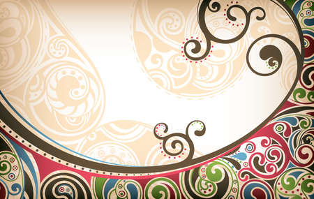 Abstract Curve Backgroundのイラスト素材