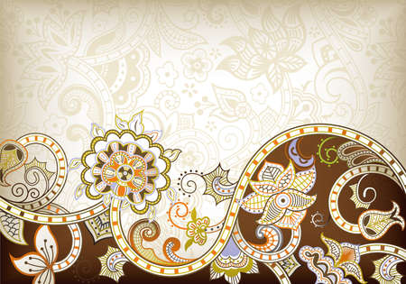 Abstract Floral Backgroundのイラスト素材