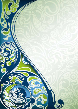 Abstract Blue Surfのイラスト素材