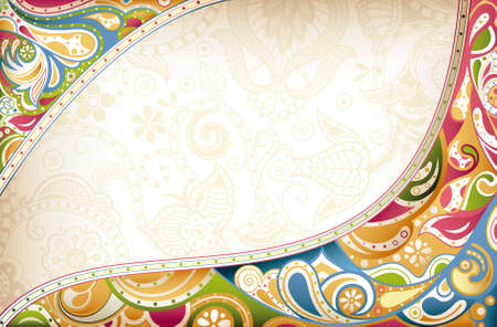 Retro Curve Backgroundのイラスト素材