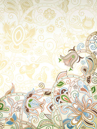 Floral Abstract Backgroundのイラスト素材