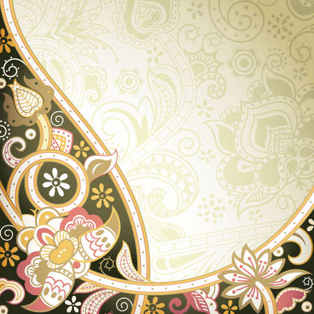 Abstract Floral Backgroundのイラスト素材