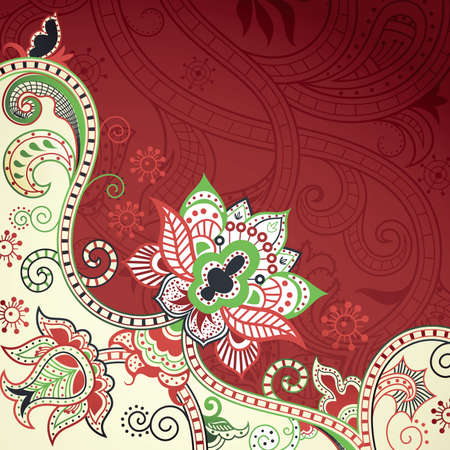 Abstract Floral Backgroundのイラスト素材