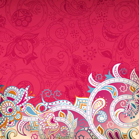 Abstract Floral Backgroundのイラスト素材