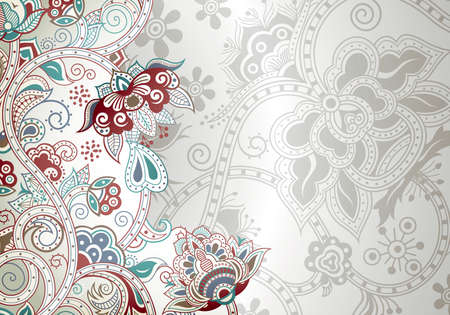 Abstract Floral Backgroundのイラスト素材