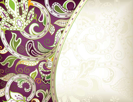 Abstract Floral Backgroundのイラスト素材