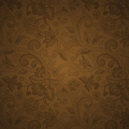 Abstract Floral Patternのイラスト素材