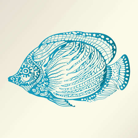 Abstract Tropical Fishのイラスト素材