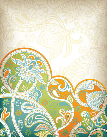 Abstract Floral Backgroundのイラスト素材