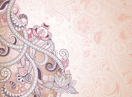 Abstract Floral Backgroundのイラスト素材