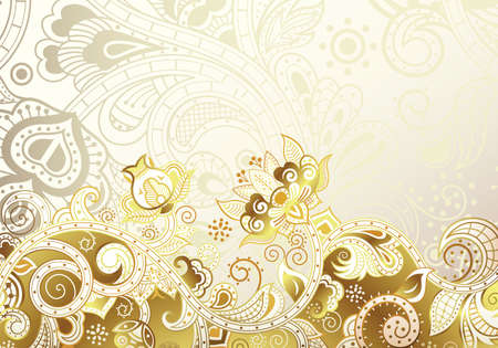 Abstract Floral Backgroundのイラスト素材