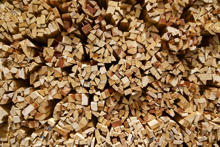 Firewood stackedの写真素材