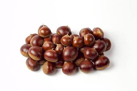Chestnuts in autumnの写真素材