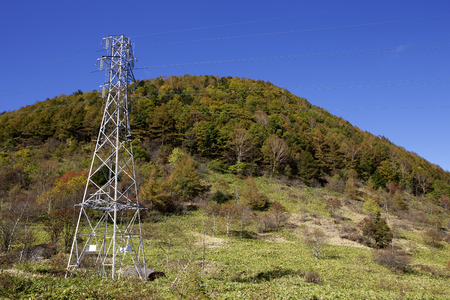 Mt. Sajiki landscape in Japanの写真素材