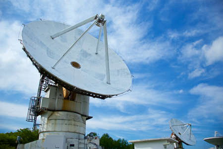 Parabolic antenna of the radio observatory.
Parabona antenna to receive radio waves in space.の写真素材