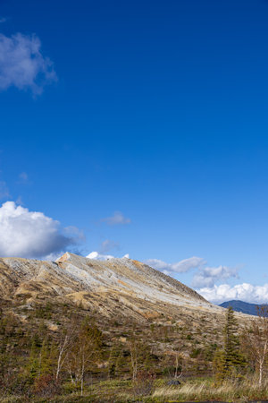 A magnificent view of Mt. Kusatsu-Shirane in autumn.の写真素材