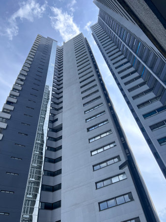 Modern high rise apartment buildings in Medellin Colombiaの写真素材