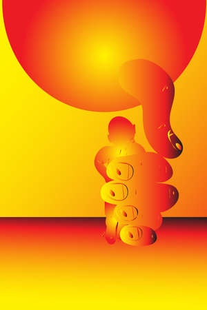 The illustration - in handのイラスト素材