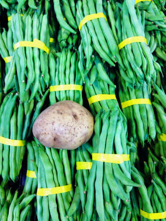 Potato among long beans