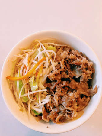 Beef with monggo seedlings, Philippines