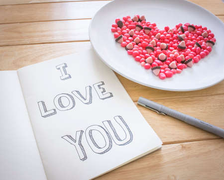 I Love you chocolateの写真素材