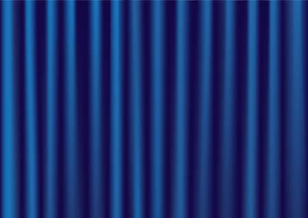 Blue curtainのイラスト素材