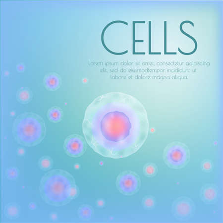 Cells illustration background. Vector.のイラスト素材