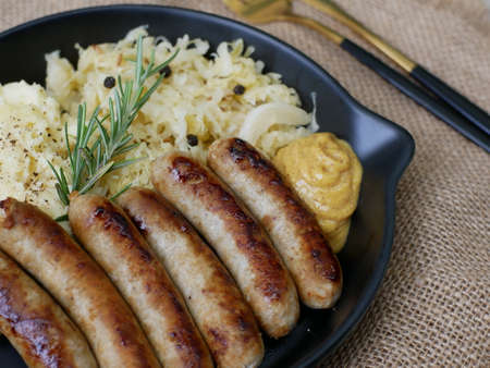 deconstructed macaroni and cheeseの写真素材