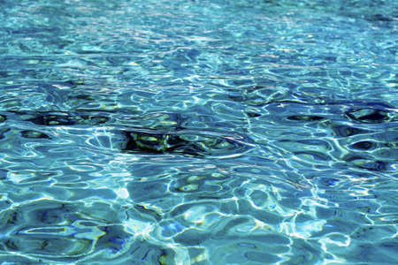 beautiful clear, pure and transparent water in sea