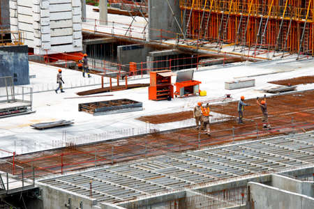 Construction site in the city centre
