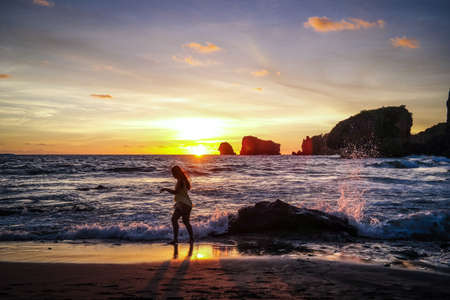 Sunset and Youの写真素材