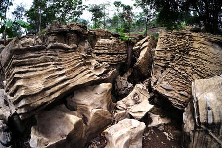 Interesting rocks park with brown color make lovely stone parkの写真素材